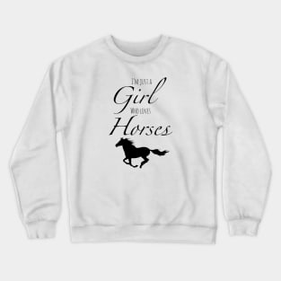 Girl And Her Horses Crewneck Sweatshirt